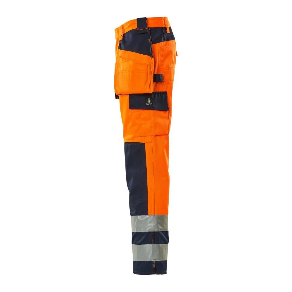 MASCOT® Almas käsityöhousut, hi-vis oranssi/laivasto - Image 3